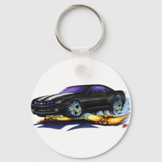 2010 Camaro Black-White Car Key Ring
