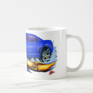 2010 Camaro Blue-White Car Coffee Mug