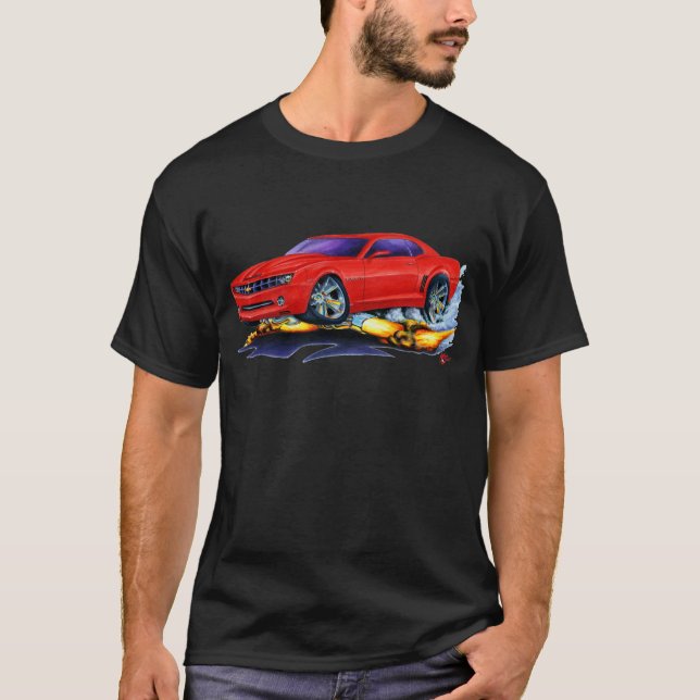 2010 Camaro Red Car T-Shirt (Front)