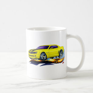 2010 Camaro Yellow-Black Car Coffee Mug