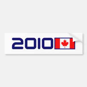 2010 Canada FLAG Bumper Sticker