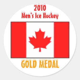 2010 Canada Men's Ice Hockey - Gold Medal Classic Round Sticker
