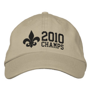 2010 Champs Fleur De Lis NOLA Embroidered Hat