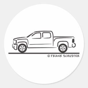 2010 Chevrolet Silverado Classic Round Sticker