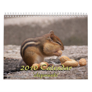 2010 Chipmunk Calendar
