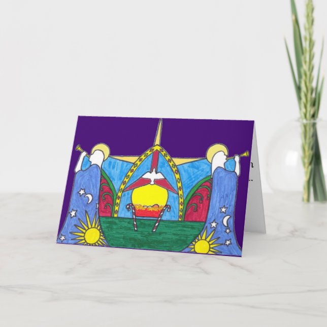 2010 Christmas card blue ground (Front)