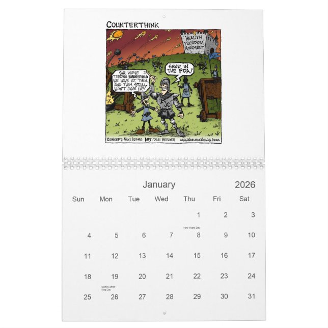 2010 Counter Think Calendar (Jan 2026)