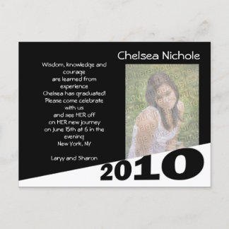 2010 Graduation Annoucment Invitation Postcard