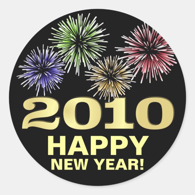 2010 Happy New Year Stickers (Front)