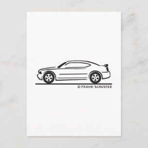 2010 New Dodge Charger Postcard