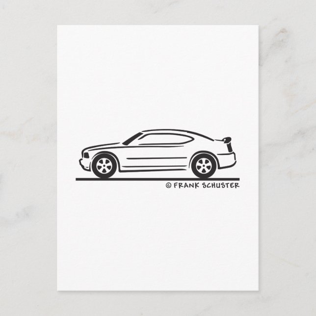 2010  New Dodge Charger Postcard (Front)
