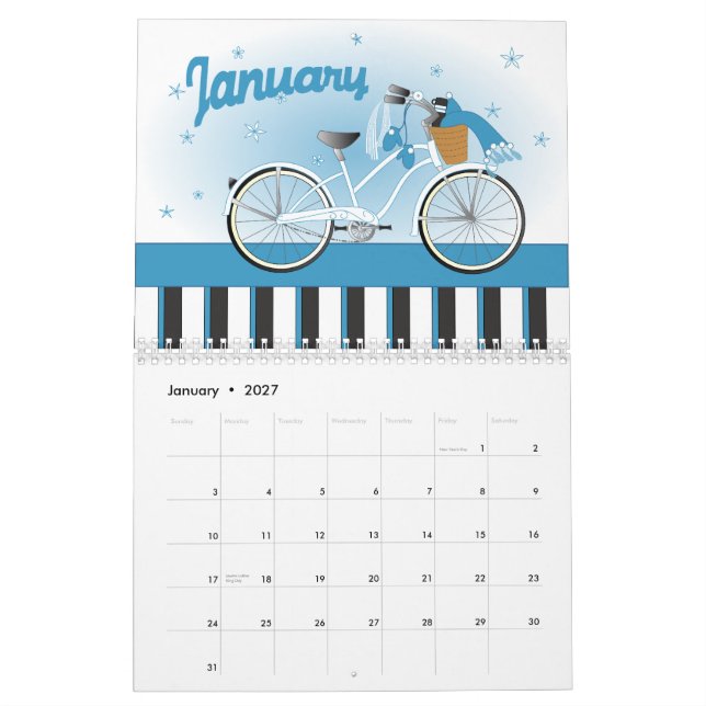 2010 Novelty Bicycles Calendar (Jan 2027)