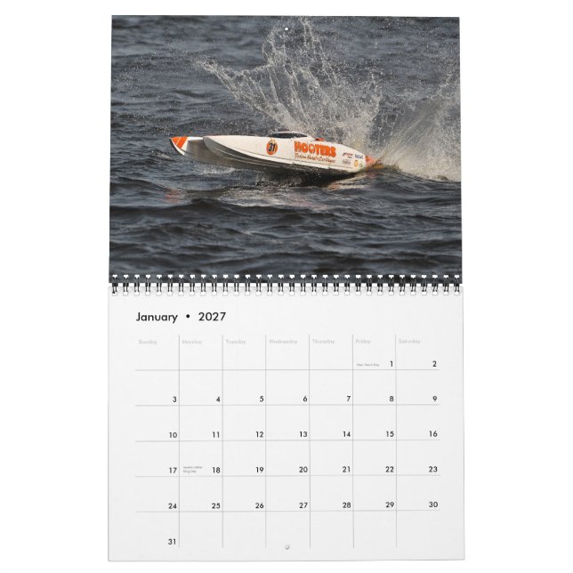 2010 RC Boat Calendar (Jan 2027)