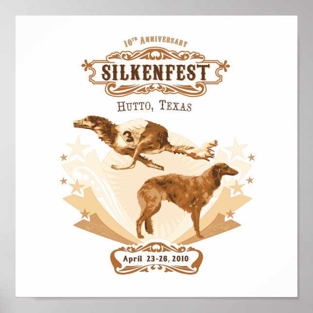 2010 Silkenfest logo Crystal Buckey poster/print Poster (Front)