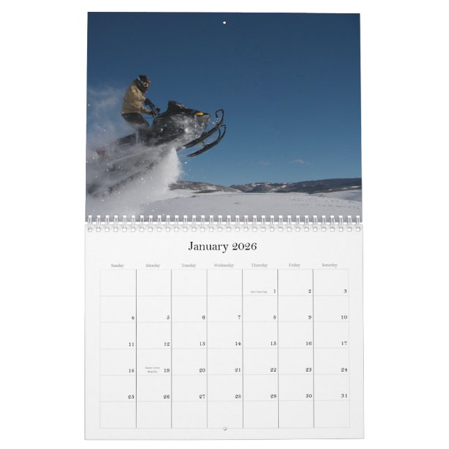 2010 Snowmobile Photo Calendar (Jan 2026)