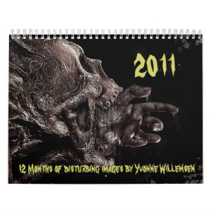 2011, 12 Months of disturbing images by Y... Calendar