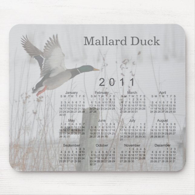 2011 Bird Calendar Mouse Mat (Front)