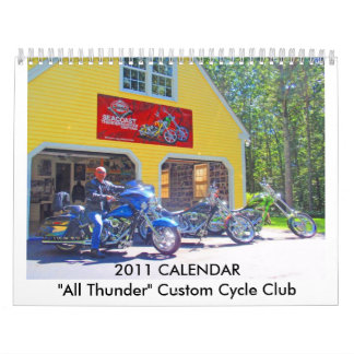 2011 CALENDAR "All Thunder" Custom Cyc...