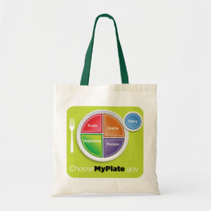 2011 Food Pyramid Choose My Plate grocery bag