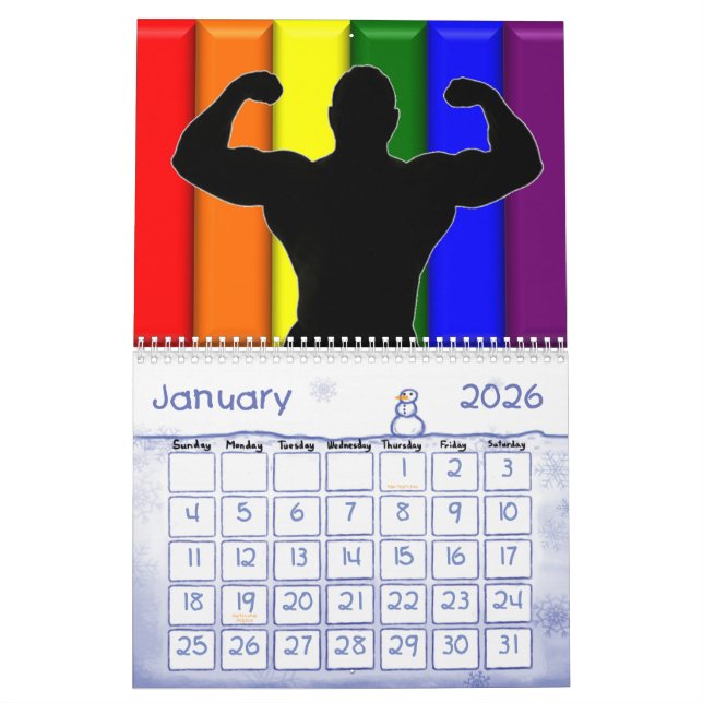 2011 Gay Pride Calendar (Jan 2026)