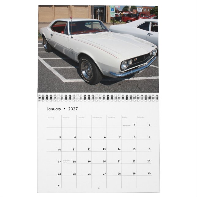 2011 Hot  Chevys Camaro Calendar (Jan 2027)