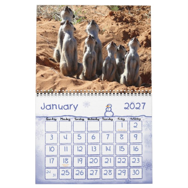 2011 KMP Meerkats Calendar (Jan 2027)