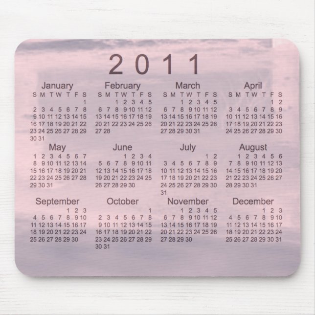 2011 Landscape Calendar Mouse Mat (Front)