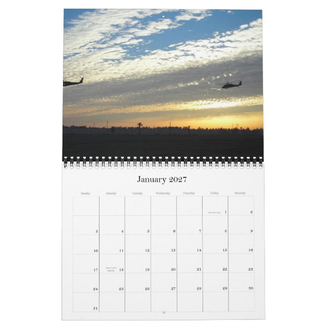 2011 Military Silhouettes Calendar (Jan 2027)