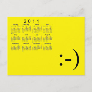 2011 Mini Calendar Postcard
