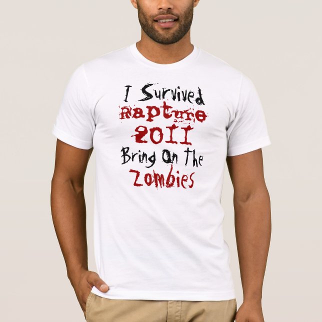 2011 rapture survivor tee shirt (Front)