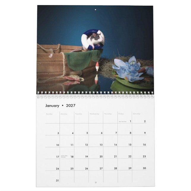 2011 rat calendar (Jan 2027)