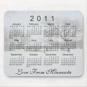 2011 Scenic Calendar Mouse Mat