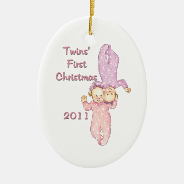 2011 Twins FIrst Christmas Ornament (Front)