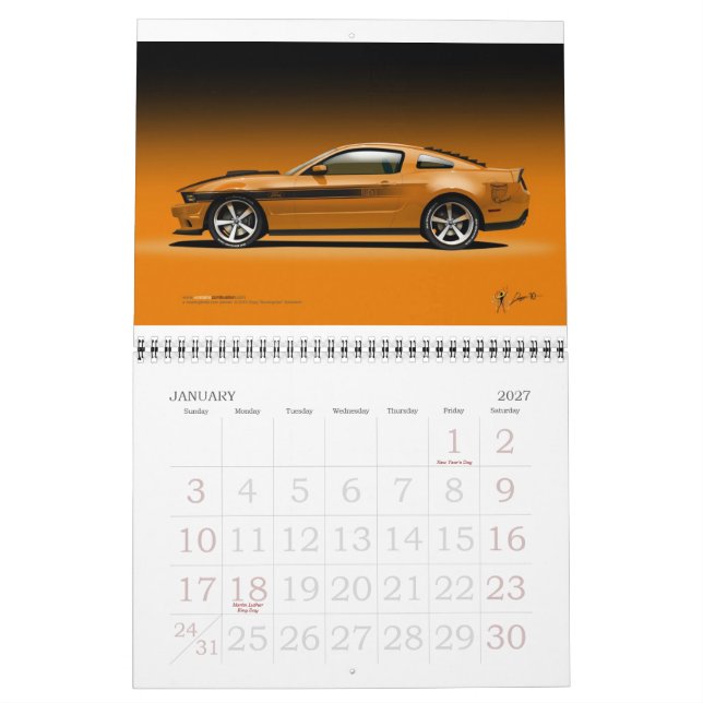 2011 Unstable Combustion Hot Rod Calendar (Jan 2027)