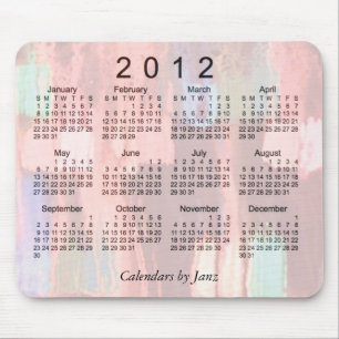 2012 Abstract Calendar Mouse Mat