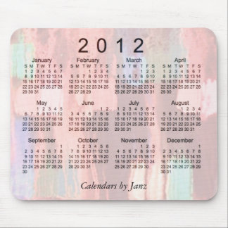 2012 Abstract Calendar Mouse Mat