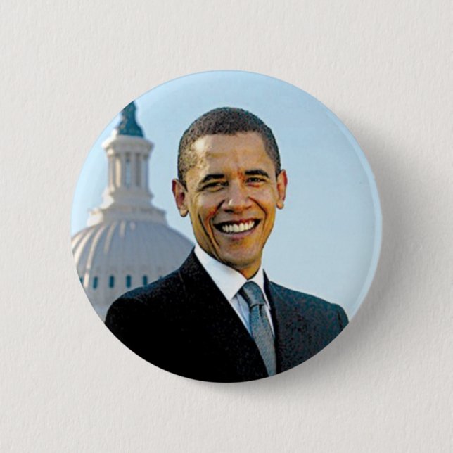 2012 Barack Obama Photo Campaign Button (Front)