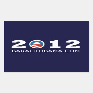 2012 Barack Obama Re-election Design Rectangular Sticker