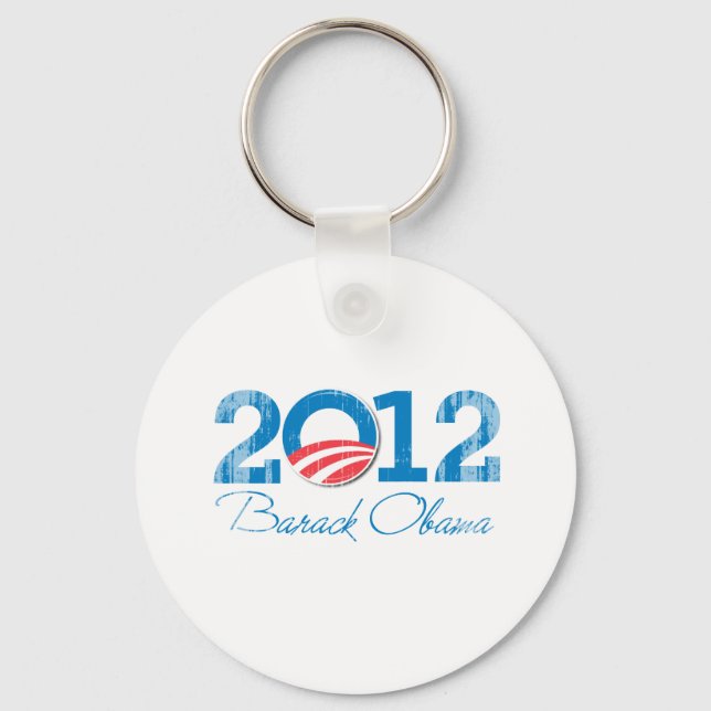 2012 - Barack Obama - Vintage.png Key Ring (Front)