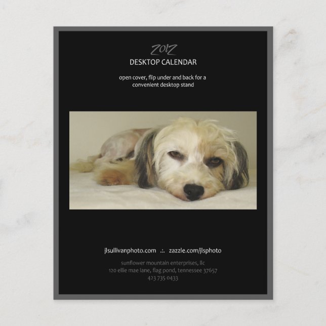 2012 calendar back cover (Front)