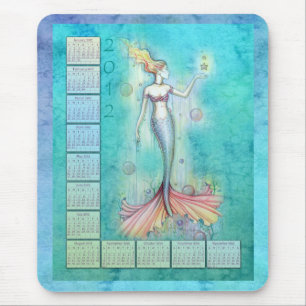 2012 Calendar Mermaid Mousepad