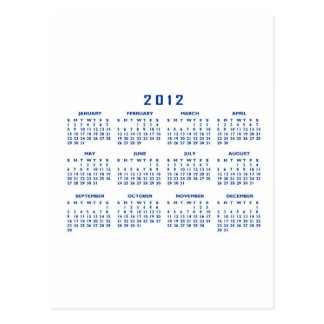Custom 2012 Calendar Postcards Zazzle co uk