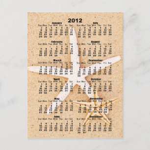 2012 Calendar - Starfish Postcard