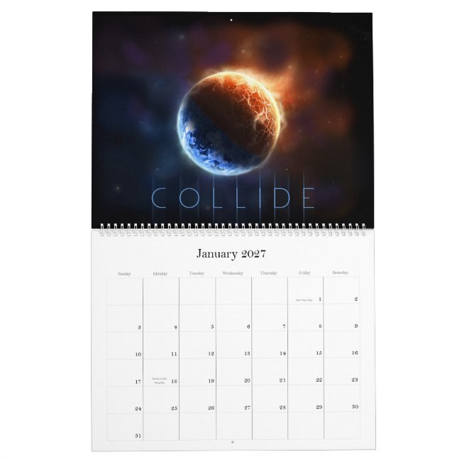 2012 Calendar: Time, Space, and New Worlds Calendar (Jan 2027)