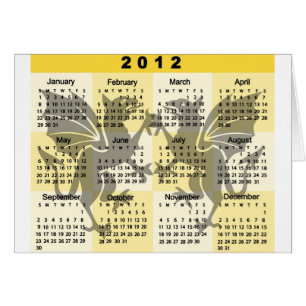 2012 Calendar with Gryphons print