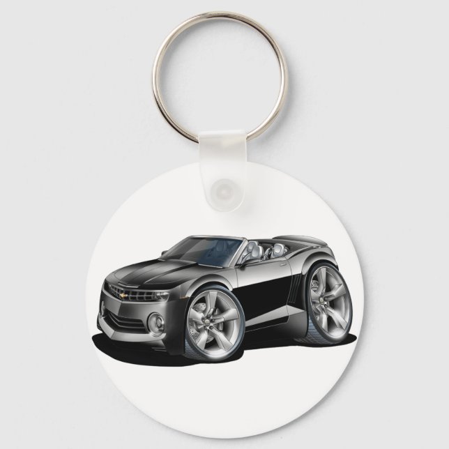 2012 Camaro Black Convertible Key Ring (Front)