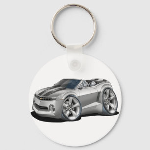 2012 Camaro Silver-Black Convertible Key Ring