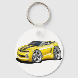 2012 Camaro Yellow-Black Convertible Key Ring