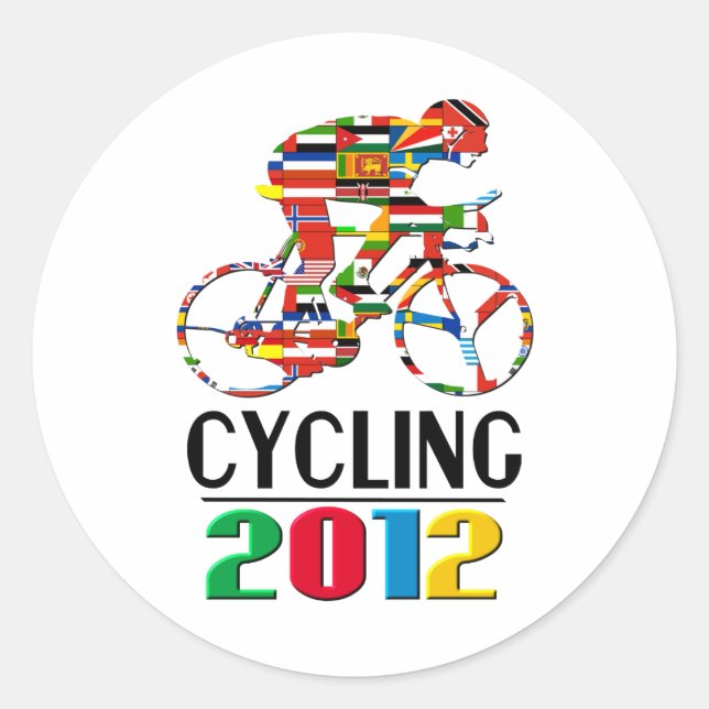 2012: Cycling Classic Round Sticker (Front)