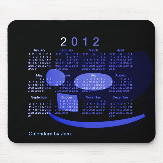 2012 Desk Calendar Mouse Mat (Front)